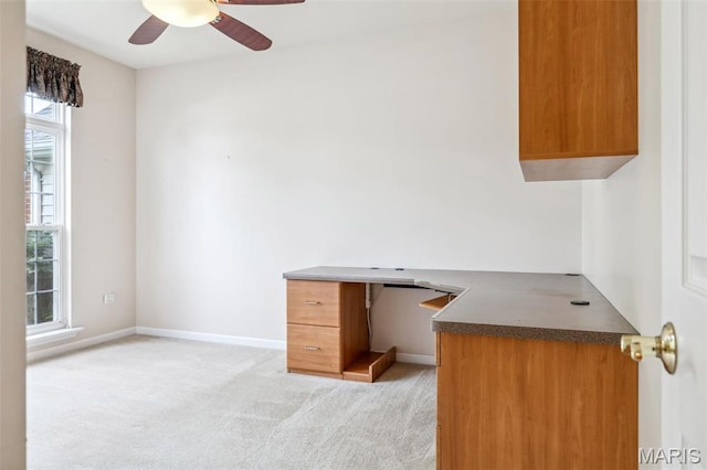 104 Eagle Cove Pl Unit 39B, Saint Charles, MO 63303 - unfurnished office featuring light colored carpet, a ceiling fan, and baseboards