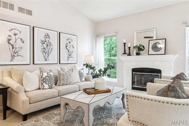 104 Eagle Cove Pl Unit 39B, Saint Charles, MO 63303 - living room featuring a glass covered fireplace