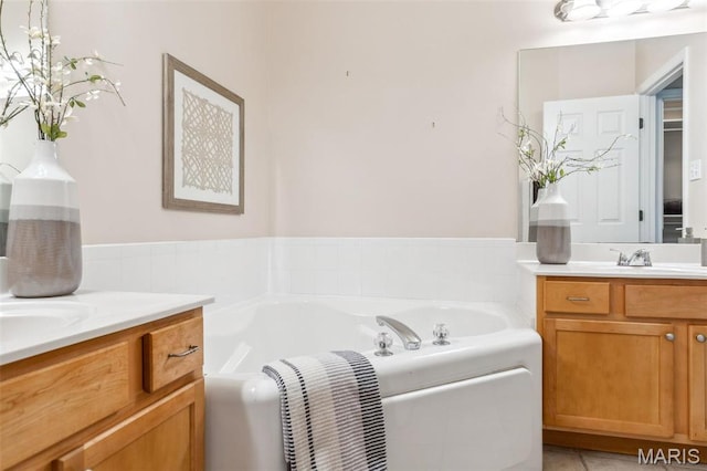104 Eagle Cove Pl Unit 39B, Saint Charles, MO 63303 - bathroom with vanity and a garden tub