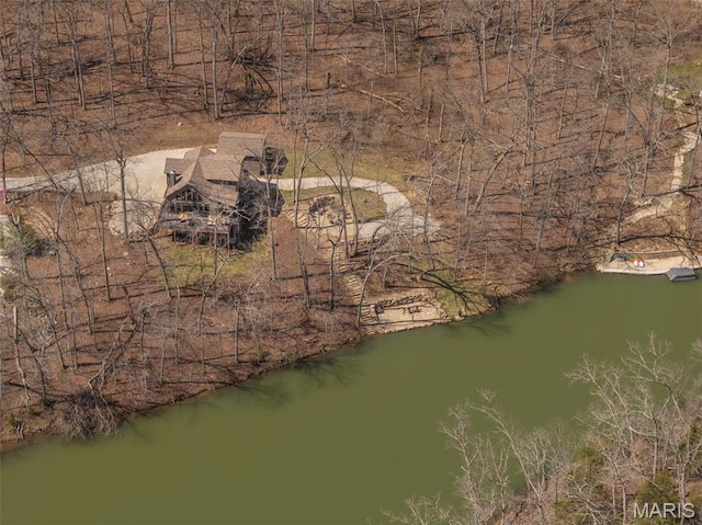 370 Alpine Bend Dr, Wright City, MO 63390 - aerial view of property and surrounding area featuring a large body of water