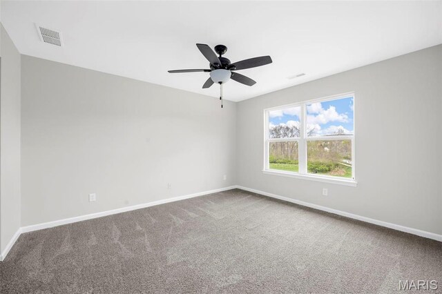 407 Forby Estates Dr, Eureka, MO 63025 - carpeted empty room featuring baseboards and a ceiling fan