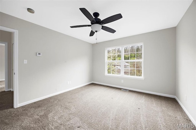 407 Forby Estates Dr, Eureka, MO 63025 - empty room featuring carpet floors, baseboards, and ceiling fan