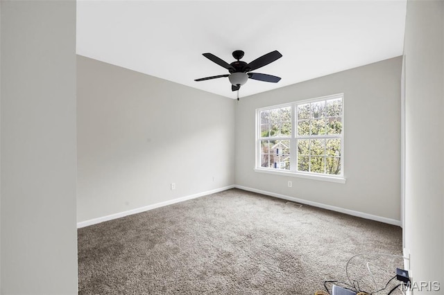 407 Forby Estates Dr, Eureka, MO 63025 - carpeted empty room with baseboards and ceiling fan