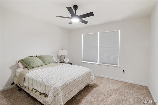 145 Pampano Ln, Saint Charles, MO 63301 - bedroom with carpet flooring, baseboards, and ceiling fan