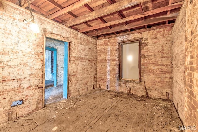 32 W School St, Bonne Terre, MO 63628 - misc room with brick wall