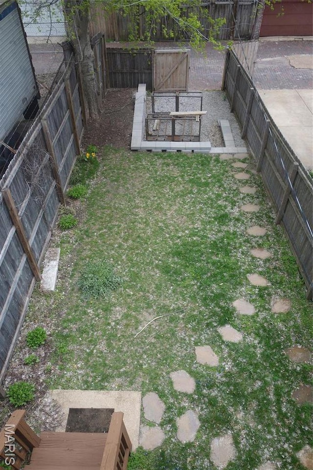 view of fenced backyard