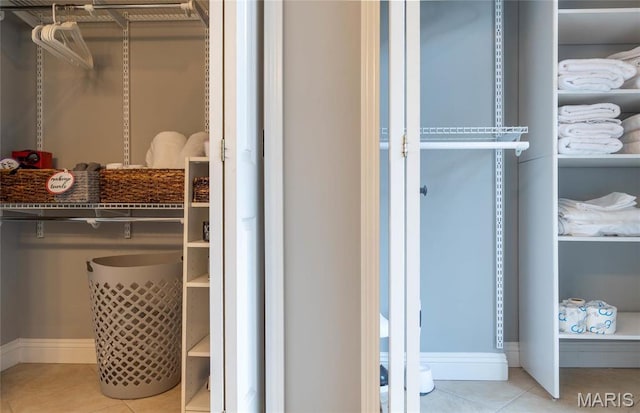 view of closet