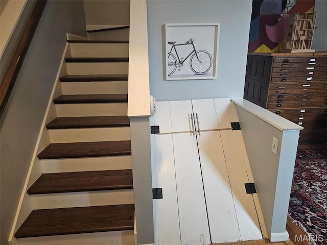 view of stairway