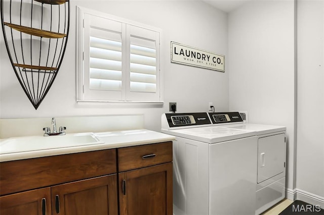 1420 Randle St, Edwardsville, IL 62025 - washroom with independent washer and dryer and cabinet space