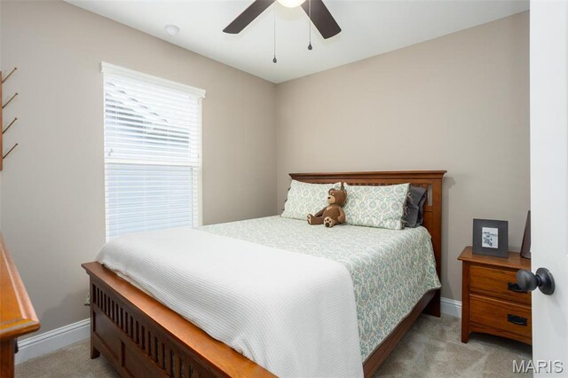1027 Watering Stone Ct, Pevely, MO 63070 - carpeted bedroom featuring baseboards and ceiling fan
