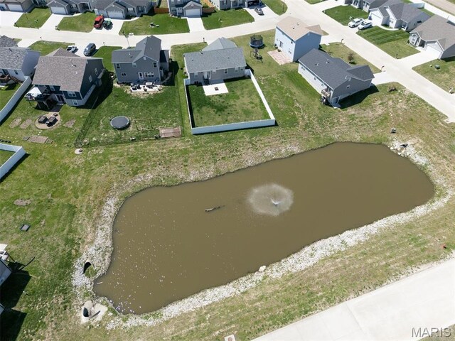 1027 Watering Stone Ct, Pevely, MO 63070 - aerial perspective of suburban area featuring a large body of water