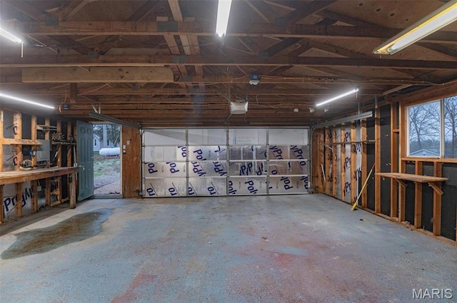 777 Squaw Rd, Cuba, MO 65453 - miscellaneous room with a garage and concrete flooring