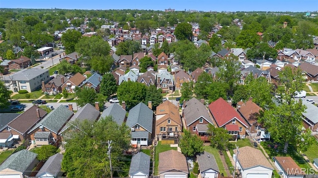 aerial overview of property's location featuring nearby suburban area