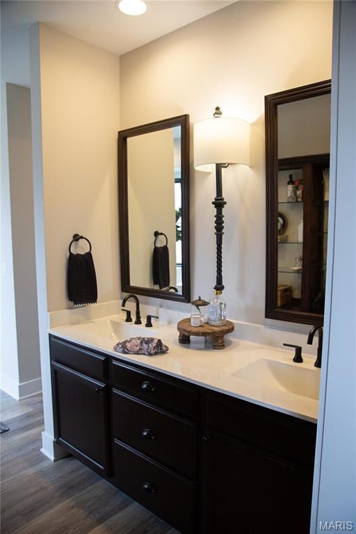 3 Inland Ct, Wright City, MO 63390 - bathroom with double vanity and wood finished floors