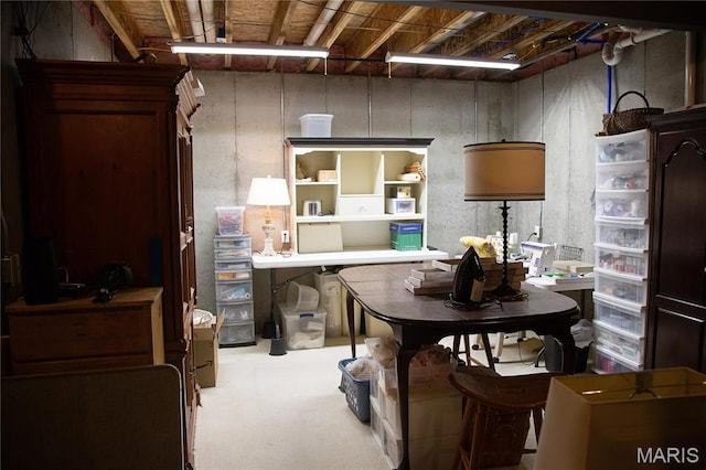 3 Inland Ct, Wright City, MO 63390 - below grade area featuring carpet floors and a desk
