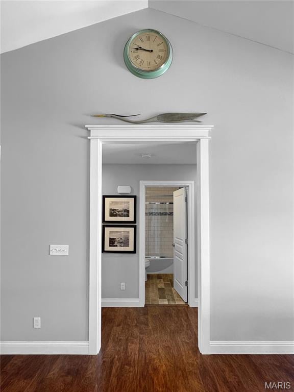 641 Ponderosa Trl, Beaufort, MO 63013 - corridor featuring wood finished floors and baseboards