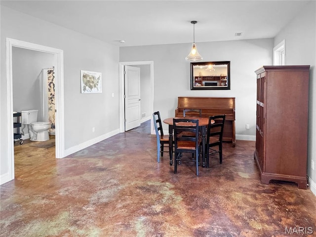 641 Ponderosa Trl, Beaufort, MO 63013 - dining area featuring finished concrete flooring and baseboards