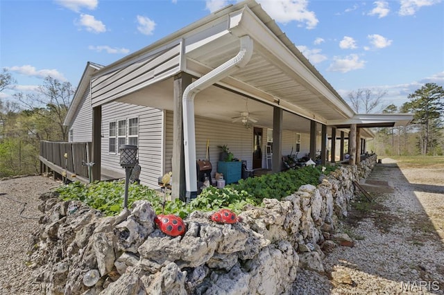 10303 Woodberry Rd, Potosi, MO 63664 - view of property exterior with ceiling fan