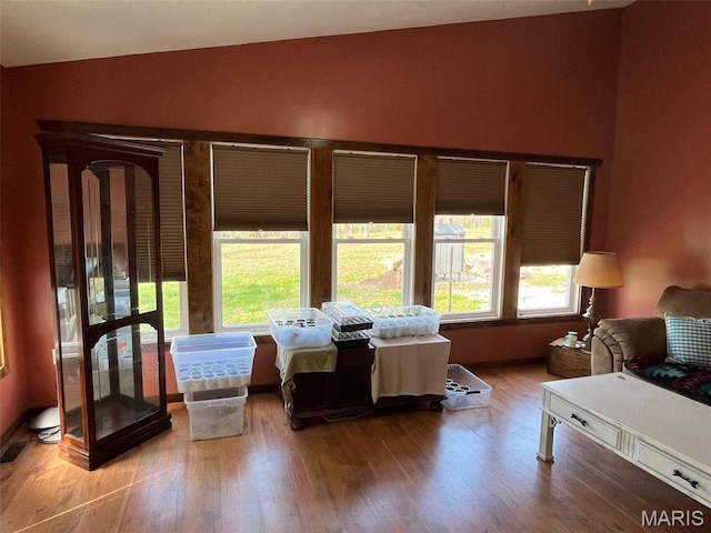10303 Woodberry Rd, Potosi, MO 63664 - bedroom with vaulted ceiling and wood finished floors