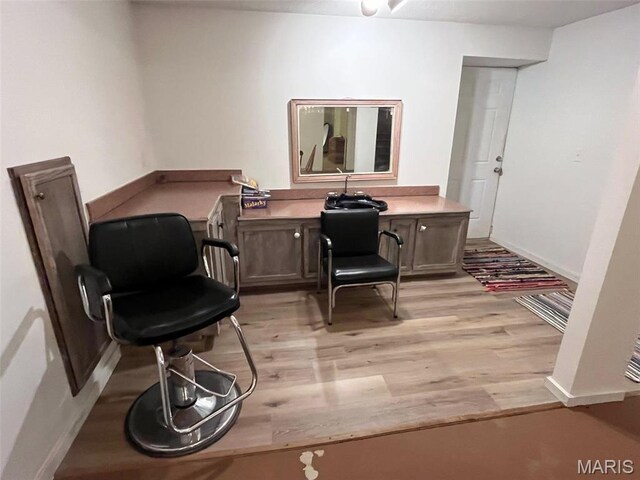 10303 Woodberry Rd, Potosi, MO 63664 - home office with light wood-style floors and baseboards