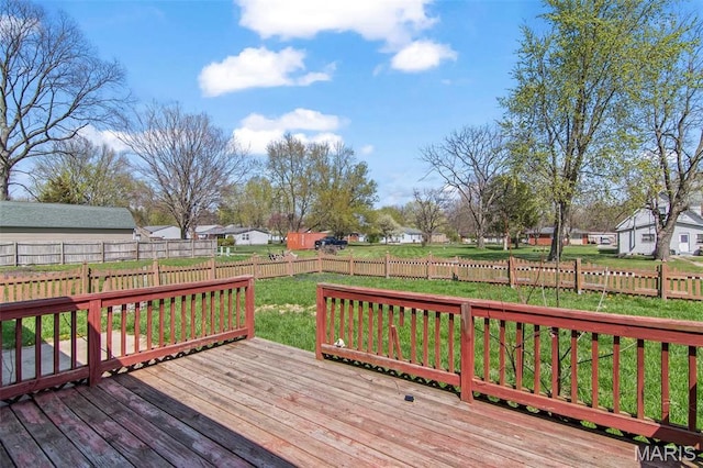 1112 N Illinois Ave, Litchfield, IL 62056 - wooden deck with a residential view