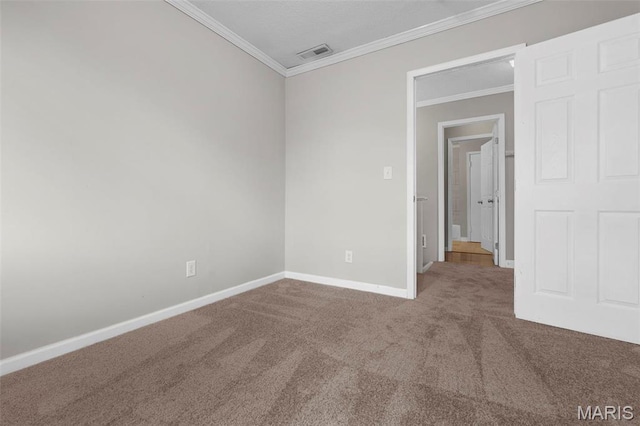 11148 Whispering Oaks Dr, Saint Louis, MO 63136 - carpeted spare room with crown molding and baseboards