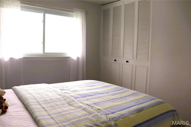 bedroom with a closet