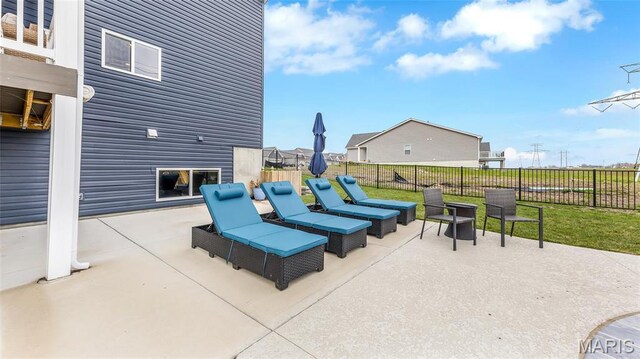 view of patio / terrace with an outdoor hangout area