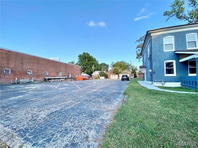 view of asphalt driveway