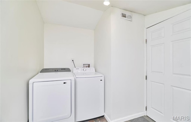 595 Cap Au Gris St, Troy, MO 63379 - laundry area with washer and dryer and baseboards