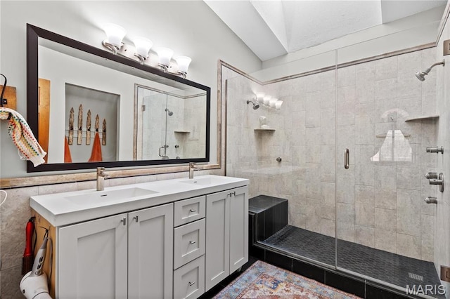 1009 Hemingway Ln Unit H, Weldon Spring, MO 63304 - full bath with a shower stall and double vanity