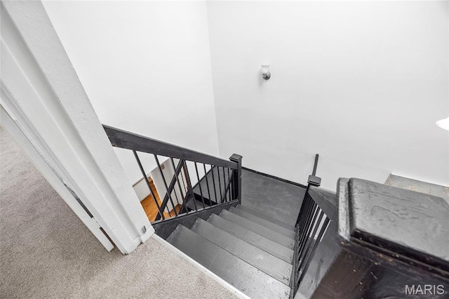1747 Russet Valley Dr, Saint Louis, MO 63146 - stairway with carpet floors