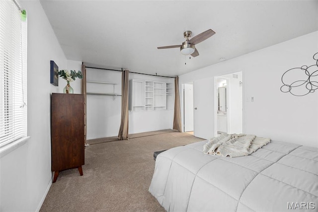 1747 Russet Valley Dr, Saint Louis, MO 63146 - carpeted bedroom with multiple windows, ceiling fan, and baseboards