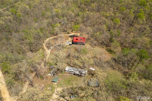 124 Wayne 527, Greenville, MO 63944 - aerial view of a heavily wooded area