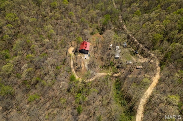 124 Wayne 527, Greenville, MO 63944 - bird's eye view of a heavily wooded area