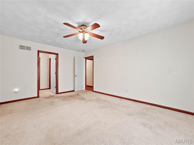 737 Marney Ln, Waterloo, IL 62298 - unfurnished room featuring light carpet and a ceiling fan