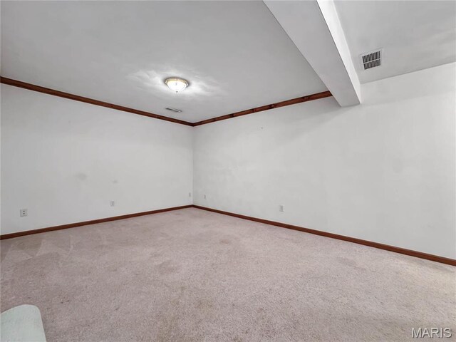 737 Marney Ln, Waterloo, IL 62298 - carpeted empty room featuring baseboards and ornamental molding
