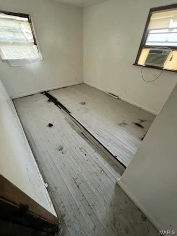 5920 Lalite Ave, Saint Louis, MO 63136 - empty room featuring cooling unit and wood finished floors