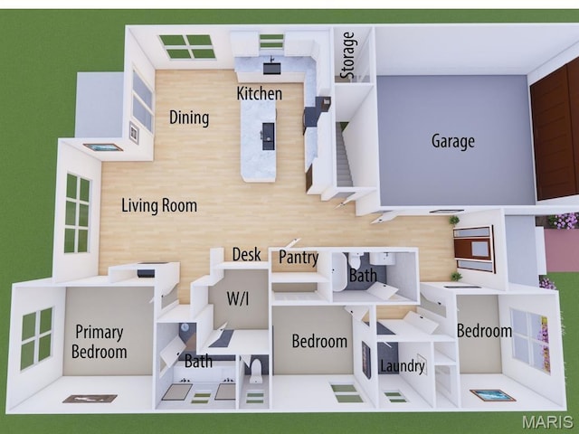 975 Half Moon Ln, Caseyville, IL 62232 - room layout