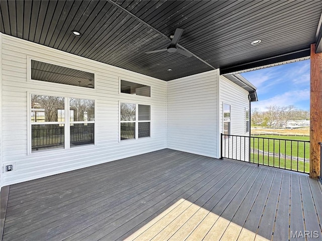204 Great Bear Pass, Foristell, MO 63348 - deck with ceiling fan