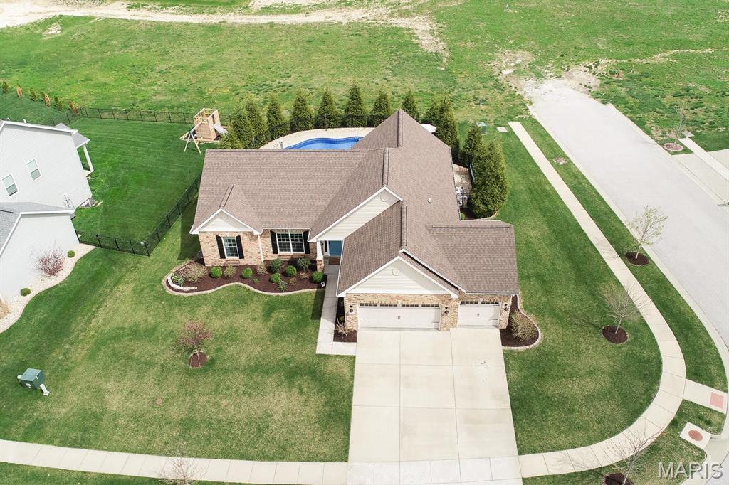 143 Chickasaw Ln, Ofallon, IL 62269 - view from above of property