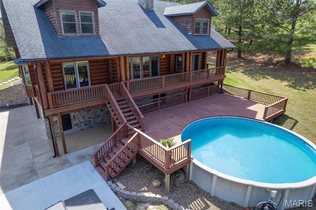 3333 State Highway 177, Cape Girardeau, MO 63701 - view of pool with a deck, stairway, and a patio