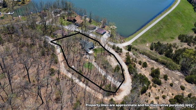276 Cheyenne Ln, Perryville, MO 63775 - aerial view of property's location with property parcel outlined and rural landscape
