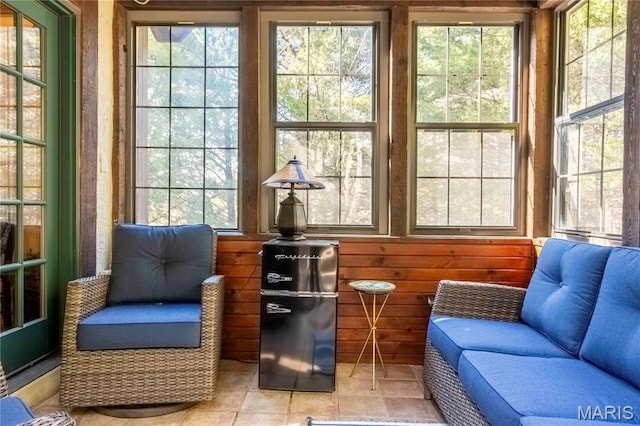 view of sunroom