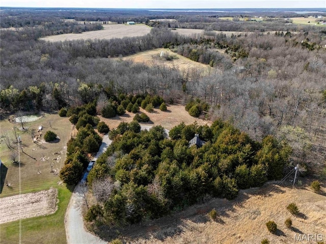 aerial view of property's location