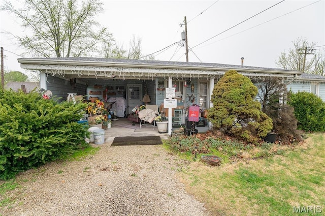view of back of property