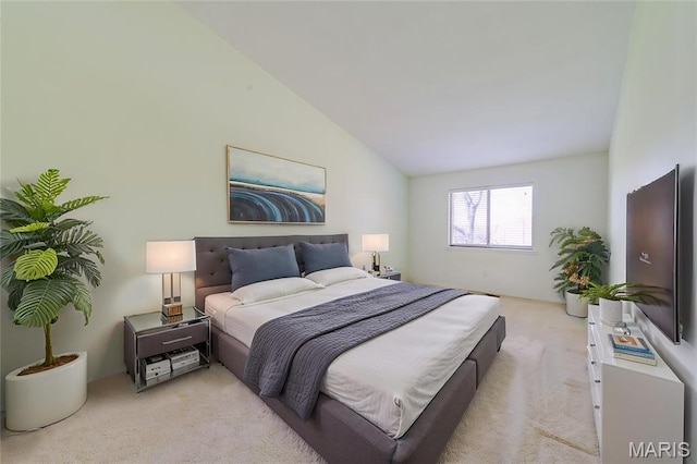 228 Hemingway Ln Unit F, Weldon Spring, MO 63304 - bedroom with light carpet and lofted ceiling