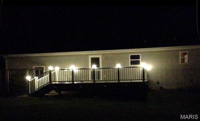 404 Crystal Ln, Rosebud, MO 63091 - view of back of house at twilight
