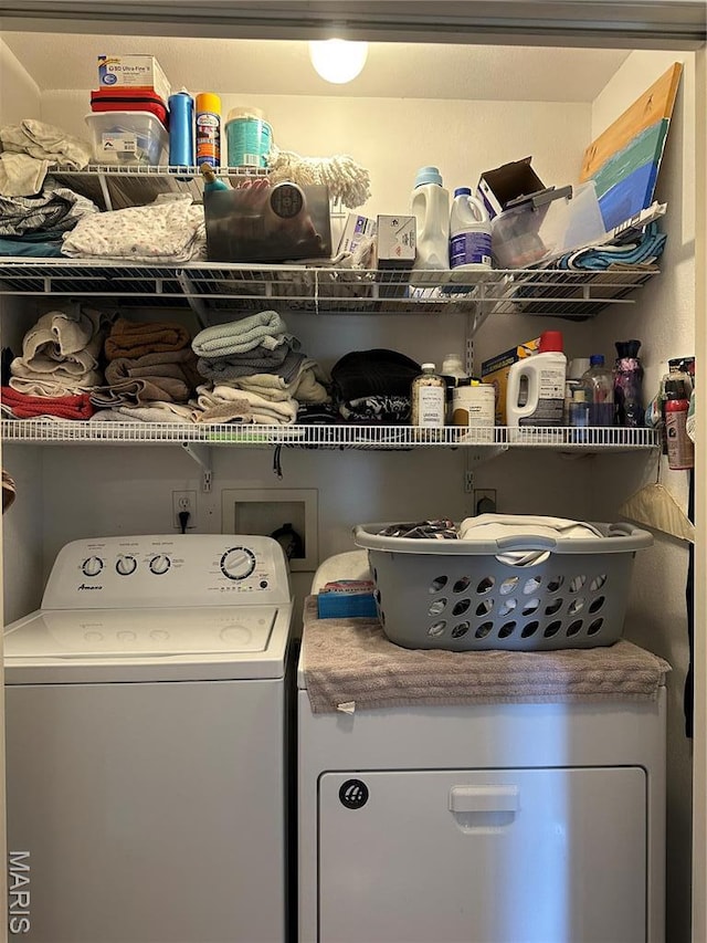 404 Crystal Ln, Rosebud, MO 63091 - washroom with washing machine and dryer