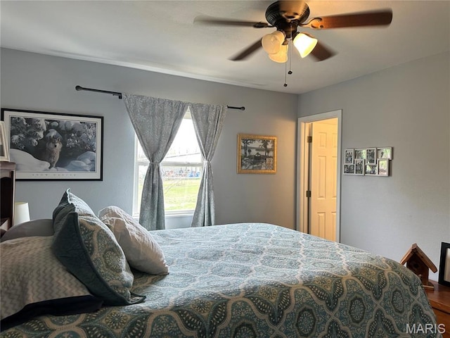 404 Crystal Ln, Rosebud, MO 63091 - bedroom featuring a ceiling fan